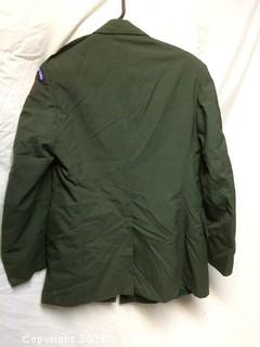 Men's Army Band Jacket Size 39L with Patches