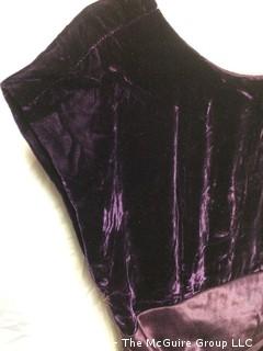 Crushed Velvet Backless Party Dress with Satin Waist