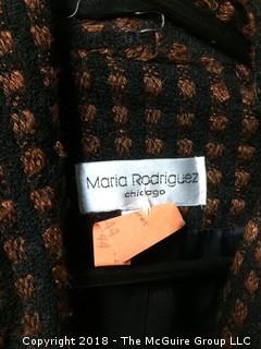 Women's Maria Rodriguez Suit Jacket and Elastic Band Waist Skirt