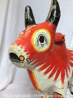 Thai Papier Mache Bull Toy