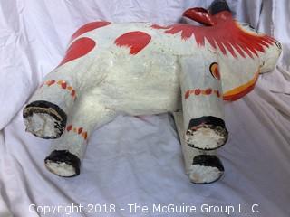 Thai Papier Mache Bull Toy