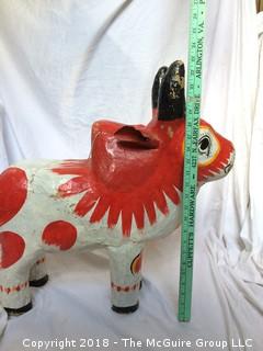 Thai Papier Mache Bull Toy