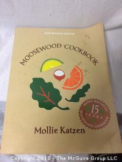 Collection of Books Including 1992 Moosewood Cookbook