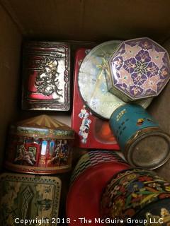 Collection of Vintage Metal Tins