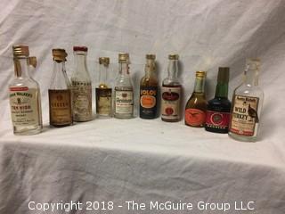 34 Vintage Miniature Liquor Bottles