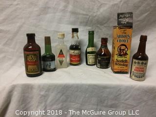 34 Vintage Miniature Liquor Bottles