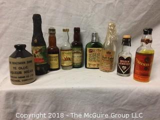 34 Vintage Miniature Liquor Bottles