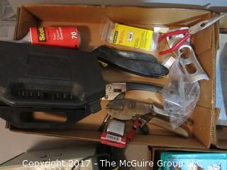 Household tool collection including battery charger 