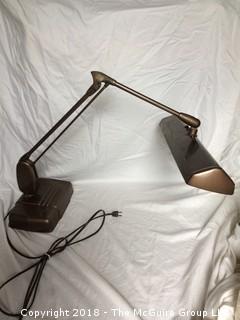 Vintage Large Working Industrial Desk Lamp with Swing Arm