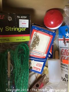 Collection of Fishing Lines, Lures, and Tackle