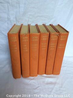 Set of Six 1936 Zane Grey Books