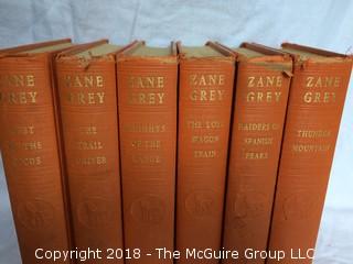 Set of Six 1936 Zane Grey Books