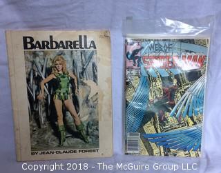 1966 Barbarella Comic and 1985 Spider-Man