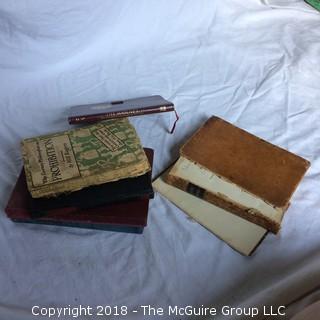 Collection Including 1851 Algebra Book, Will Rogers Book, Sex Training in the Home, The Saint Mystery