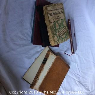 Collection Including 1851 Algebra Book, Will Rogers Book, Sex Training in the Home, The Saint Mystery