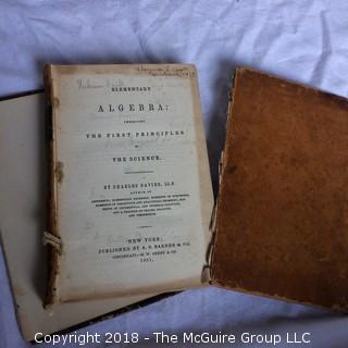 Collection Including 1851 Algebra Book, Will Rogers Book, Sex Training in the Home, The Saint Mystery