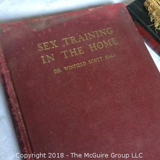 Collection Including 1851 Algebra Book, Will Rogers Book, Sex Training in the Home, The Saint Mystery