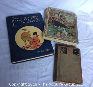 Collection of Little Pictures of Japan Children's Book, 1914 Billy Whiskers in Panama, and 1891 Little "Jim Crow" Book