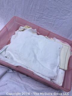 Box of Vintage Linens