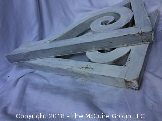 Set of Two Wood Bracket Architectural Elements