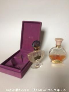 Collection of Shalimar Perfume Bottle and Original Box and Toujour Moi Perfume Bottle with Perfume