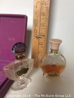 Collection of Shalimar Perfume Bottle and Original Box and Toujour Moi Perfume Bottle with Perfume