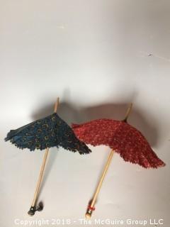 Two Doll Umbrellas That Open and Close