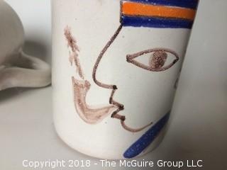 MCM Three De Simone Pottery Sailor Mugs