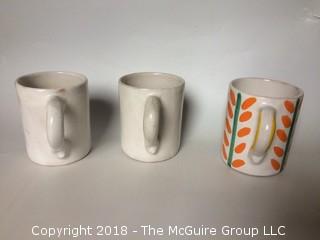 MCM Three De Simone Pottery Sailor Mugs