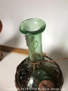 Two Vintage Italian Chianti Bottles