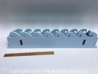 Shelf in Blue Wave Pattern