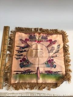 Collection of Three WW2 Silk "Sweetheart" Hankerchiefs Air Force