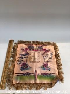 Collection of Three WW2 Silk "Sweetheart" Hankerchiefs Air Force