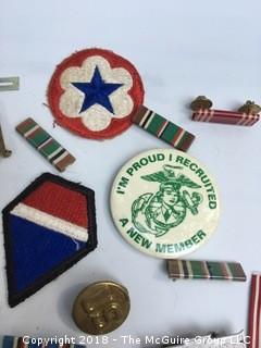 Collection of Military Medals and Patches