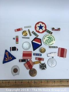 Collection of Military Medals and Patches