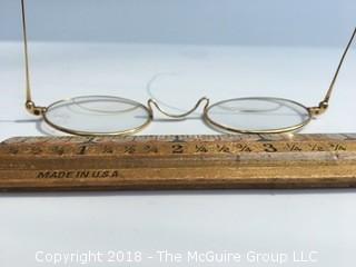 Pair of Old Wire Eyeglasses