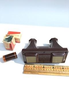 Vintage Tru Vue Viewer and Two Rolls of Film, One from Grand Canyon and One Showing Various Scenic Places