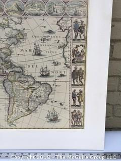 Print of Map of South America in Matt