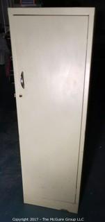 2 metal storage cabinets