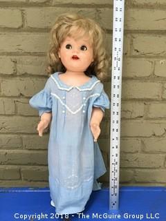 1950s Ideal Saucy Walker Doll 22 in Child's Dress