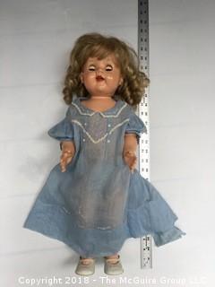 1950s Ideal Saucy Walker Doll 22 in Child's Dress