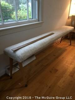 72-Inch Long Bench with New Upholstery