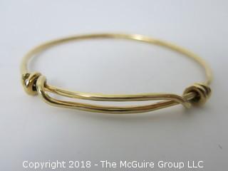 14k gold bracelet; 22 grams {Description altered 11-7-2018 at 12:29pm} 