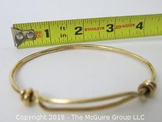 14k gold bracelet; 22 grams {Description altered 11-7-2018 at 12:29pm} 