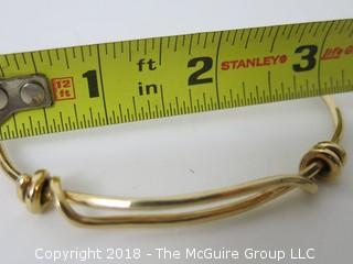 14k gold bracelet; 22 grams {Description altered 11-7-2018 at 12:29pm} 