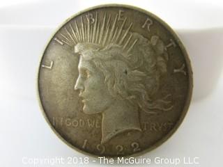 1922 $1 Peace Dollar 