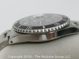 1980 ROLEX Oyster Perpetual Date "Submariner" 1000 ft. Chronometer with Stainless Band; Black Dial; Case Registration #16800 (Description altered 11-7-2018 at 11:10am ET)  SERIAL # 8269127