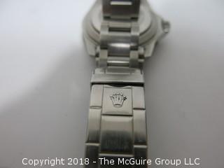 1980 ROLEX Oyster Perpetual Date "Submariner" 1000 ft. Chronometer with Stainless Band; Black Dial; Case Registration #16800 (Description altered 11-7-2018 at 11:10am ET)  SERIAL # 8269127