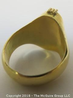 Men's 14K Yellow Gold Ring; 14g