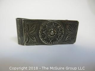 Sterling Money Clip with Hallmark; total weight 38g